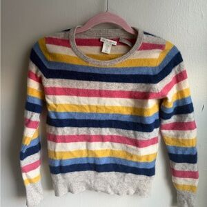 Women’s striped cashmere sweater